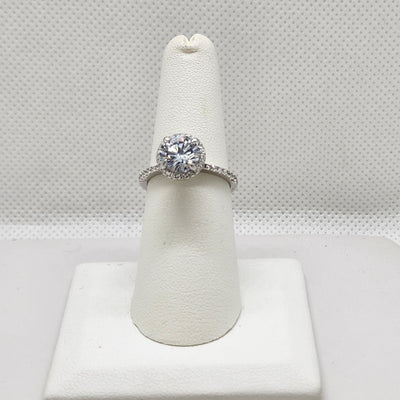 Brand New Sterling Silver 925 Round Gemstone Ring Brand New Sterling Silver 925 Round Gemstone Ring