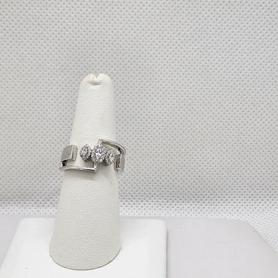 Brand New Sterling Silver 925 3pc Oval Cz Ring Brand New Sterling Silver 925 3pc Oval Cz Ring