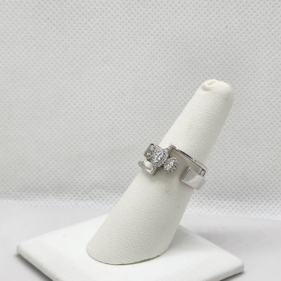 Brand New Sterling Silver 925 3pc Oval Cz Ring Brand New Sterling Silver 925 3pc Oval Cz Ring