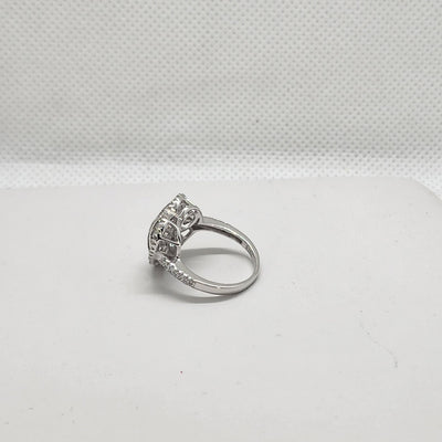Brand New Sterling Silver 925 Heart Gemstones Cz stones Ring Brand New Sterling Silver 925 Heart Gemstones Cz stones Ring