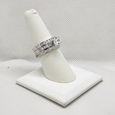 Brand New Sterling Silver 925 3pcs Set Ring Brand New Sterling Silver 925 3pcs Set Ring