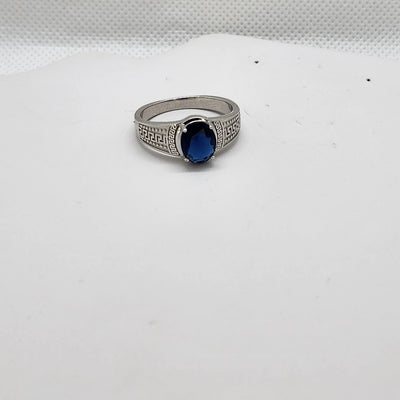 Brand New Sterling Silver 925 Blue Gemstone Ring Brand New Sterling Silver 925 Blue Gemstone Ring