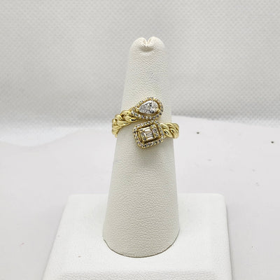 Brand New Sterling Silver 925 Tear Drop Square design Ring Brand New Sterling Silver 925 Tear Drop Square design Ring
