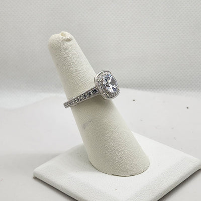 Brand New Sterling Silver 925 Square Gemstone Ring Brand New Sterling Silver 925 Square Gemstone Ring