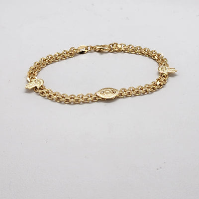 Brand New Brazilian 18k Gold Filled Evil Eye Hamsa Bracelet Brand New Brazilian 18k Gold Filled Evil Eye Hamsa Bracelet