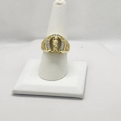 Brand New Sterling Silver 925 San Judas Horseshoe Ring Brand New Sterling Silver 925 San Judas Horseshoe Ring