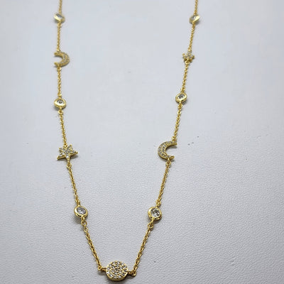 Brand New Sterling Silver 925 Moon Star Necklace Brand New Sterling Silver 925 Moon Star Necklace