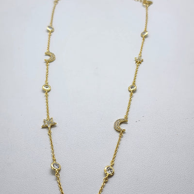 Brand New Sterling Silver 925 Moon Star Necklace Brand New Sterling Silver 925 Moon Star Necklace