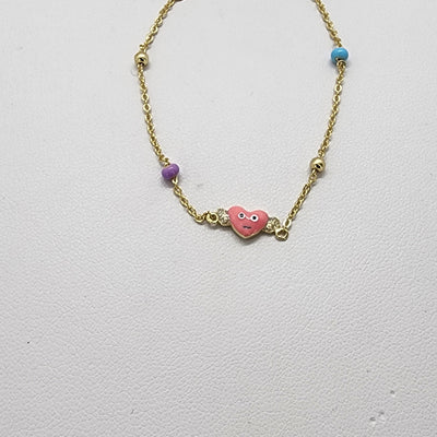 Brand New Sterling Silver 925 Pink Heart Bracelet Brand New Sterling Silver 925 Pink Heart Bracelet