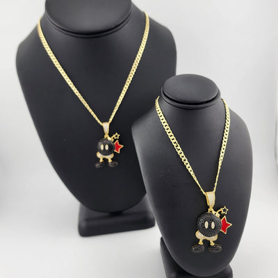 Brand New Sterling Silver 925 Mario Bomber Necklace Brand New Sterling Silver 925 Mario Bomber Necklace