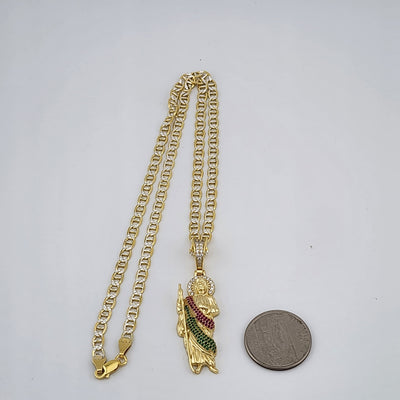 Brand New Sterling Silver 925 San Judas Necklace Brand New Sterling Silver 925 San Judas Necklace