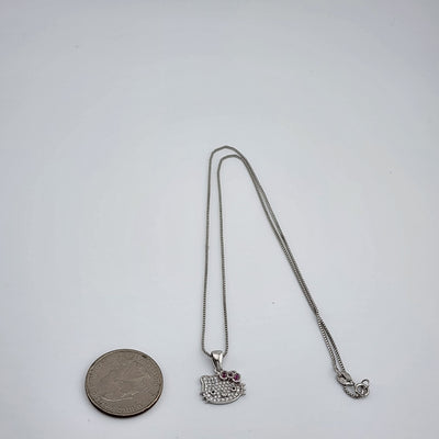 Brand New Sterling Silver 925 Kitty face Necklace Brand New Sterling Silver 925 Kitty face Necklace
