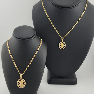Brand New Brazilian 18k Gold Filled Virgen De Guadalupe Necklace Brand New Brazilian 18k Gold Filled Virgen De Guadalupe Necklace