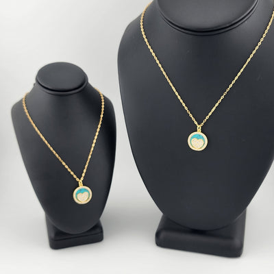 Brand New Blue enamel Heart Necklace Brand New Blue enamel Heart Necklace
