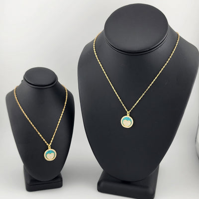Brand New Blue enamel Heart Necklace Brand New Blue enamel Heart Necklace