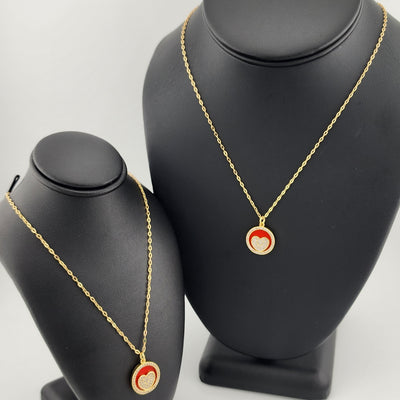Brand New Red enamel Heart Necklace Brand New Red enamel Heart Necklace