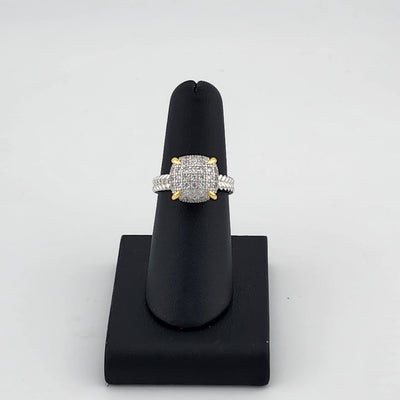 Sterling Silver 925 Ring with Cubic Zirconia Stones – Fresh, Elegant, and Brand New Sterling Silver 925 Ring with Cubic Zirconia Stones – Fresh, Elegant, and Brand New