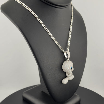 Brand New 925 Silver Tweety Bird Necklace – Cute Cartoon Charm Pendant Brand New 925 Silver Tweety Bird Necklace – Cute Cartoon Charm Pendant