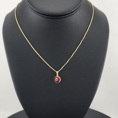 Sterling Silver 925 Evil Eye Pendant – Red Charm Necklace for Protection Sterling Silver 925 Evil Eye Pendant – Red Charm Necklace for Protection