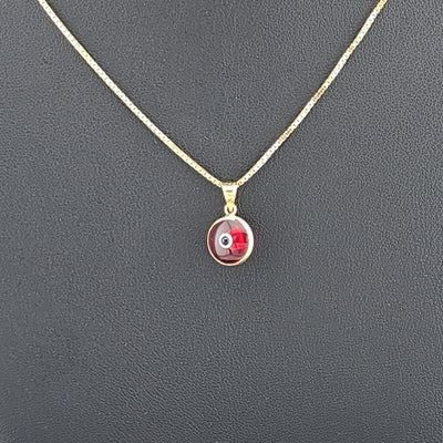 Sterling Silver 925 Evil Eye Pendant – Red Charm Necklace for Protection Sterling Silver 925 Evil Eye Pendant – Red Charm Necklace for Protection