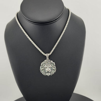 Majestic Mane: Bold Lion Face Necklace Majestic Mane: Bold Lion Face Necklace
