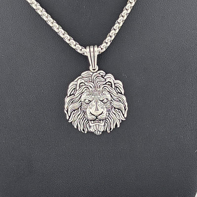 Majestic Mane: Bold Lion Face Necklace Majestic Mane: Bold Lion Face Necklace