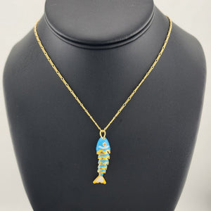 Catch of the Day: Blue Fish Necklace – Brand New Catch of the Day: Blue Fish Necklace – Brand New