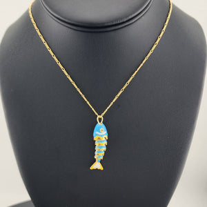 Catch of the Day: Blue Fish Necklace – Brand New Catch of the Day: Blue Fish Necklace – Brand New
