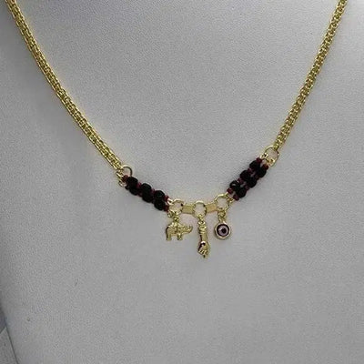 Brand New Brazilian 18k Gold Filled Red evil eye Necklace Brand New Brazilian 18k Gold Filled Red evil eye Necklace