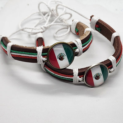Brand New Mexican Flag Adjustable Bracelet