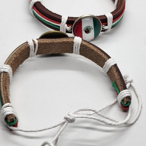 Brand New Mexican Flag Adjustable Bracelet