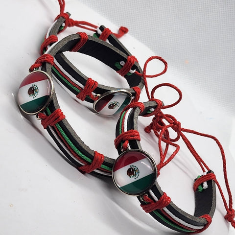 Brand New Mexican Flag Adjustable Bracelet