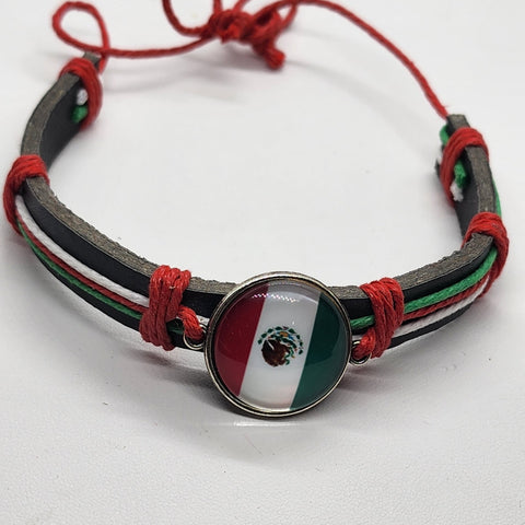 Brand New Mexican Flag Adjustable Bracelet