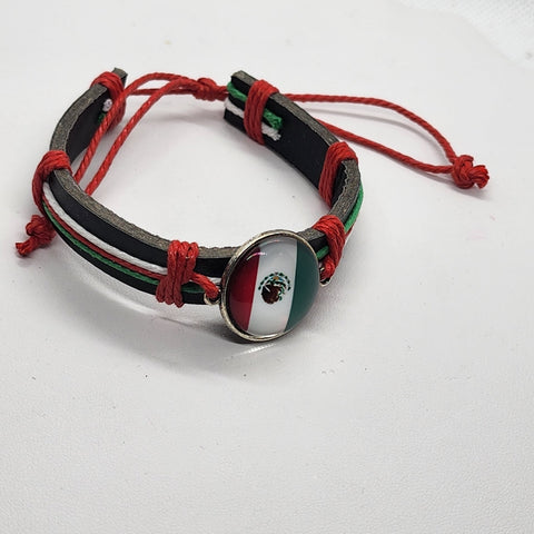 Brand New Mexican Flag Adjustable Bracelet