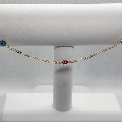 Brand New Red & Blue Evil Eye Anklet