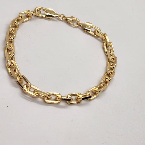 Brand New Brazilian 18k Gold Filled Bag Chain Bracelet