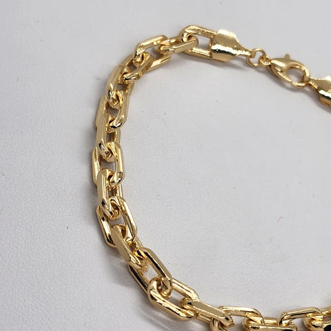 Brand New Brazilian 18k Gold Filled Bag Chain Bracelet