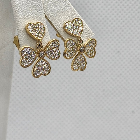 Brand New Sterling Silver 925 4 Hearts Earrings