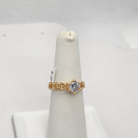 Brand New Brazilian 18k Gold Filled twist Design Ring