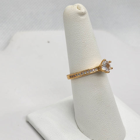 Brand New Brazilian 18k Gold Filled Cubic zirconia Stone Ring