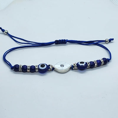 Brand New BLUE Evil Eye Adjustable Bracelet