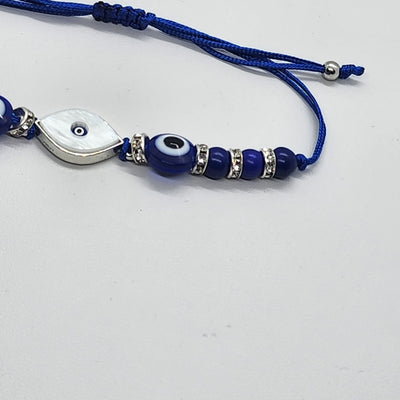 Brand New BLUE Evil Eye Adjustable Bracelet