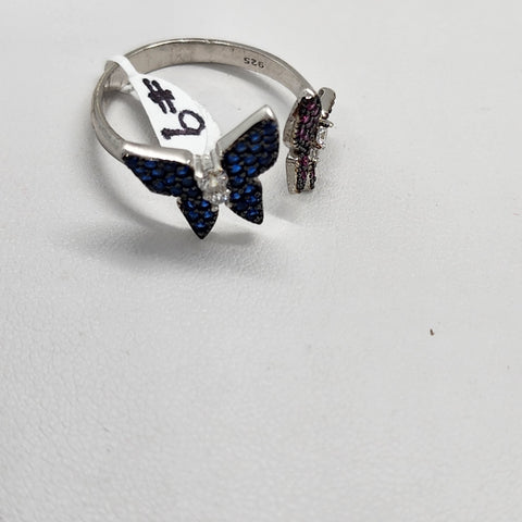 Brand New Sterling Silver 925 Double Butterfly Ring