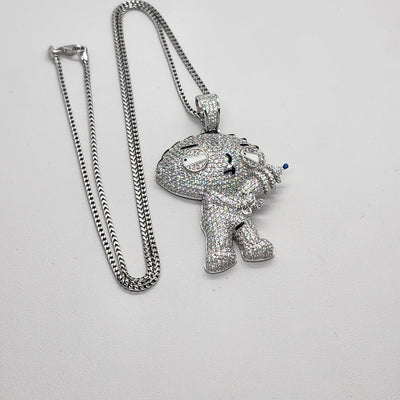 Brand New Sterling Silver 925 Stewie Necklace