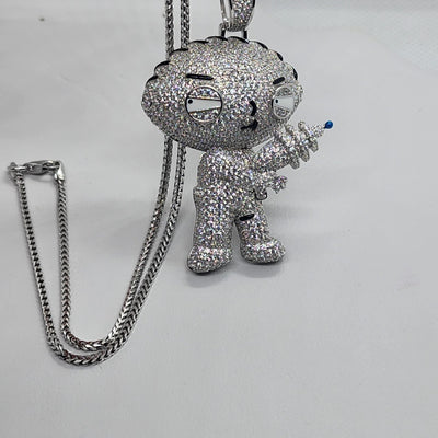 Brand New Sterling Silver 925 Stewie Necklace