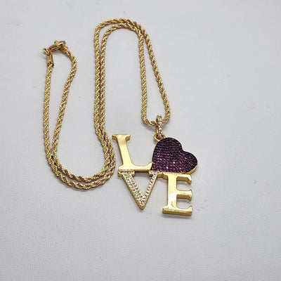 Brand New LOVE Heart Necklace