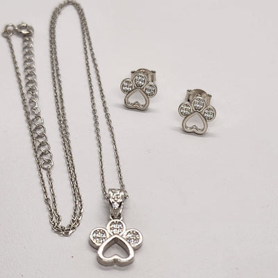 Brand New Sterling Silver 925 PAW Necklace