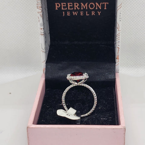 Brand New Peermont Red Gemstone Ring