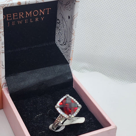 Brand New Peermont Red Gemstone Ring