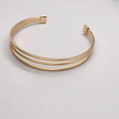 Brand New Brazilian 18k Gold Filled triple Slender Bracelet